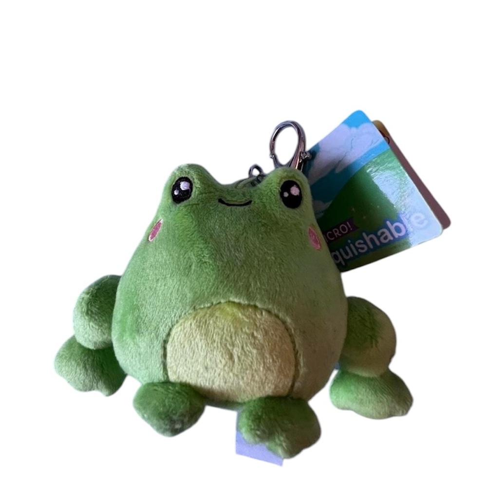 Green Frog Plush Keychain